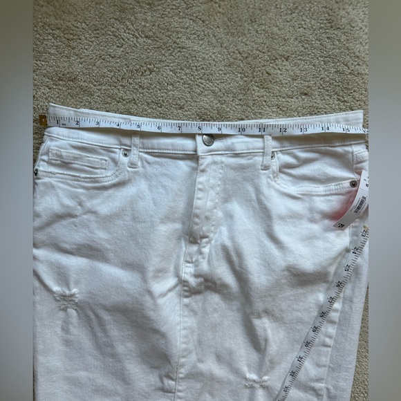 Joe Fresh distressed white denim skirt - Picture 4 of 8